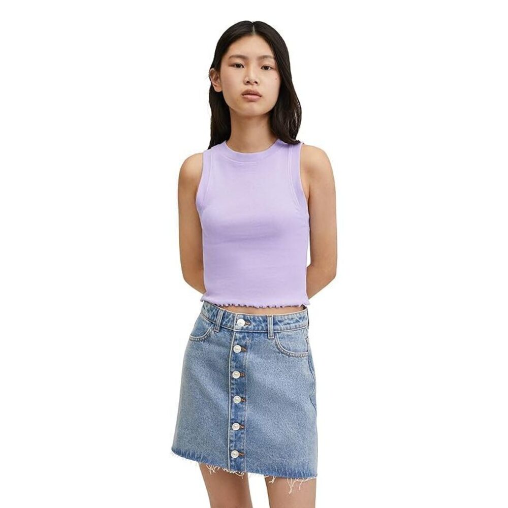 MANGO Top Rib (Teen) Lila XS-SM (55""-65"")